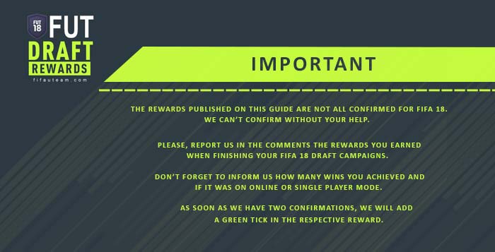 Hurtig manipulere Luksus FUT Draft Rewards for FIFA 18 Online and Single Player Modes - | FIFA  Ultimate Team