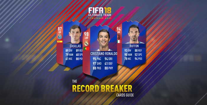 FIFA 18 Players Cards Guide - Record Breaker Cards