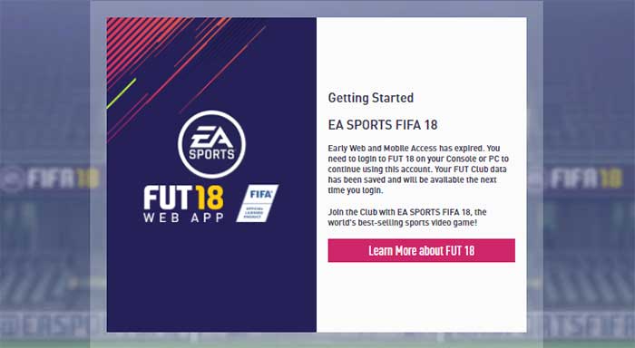 FIFA Web App: How to access and solve common issues