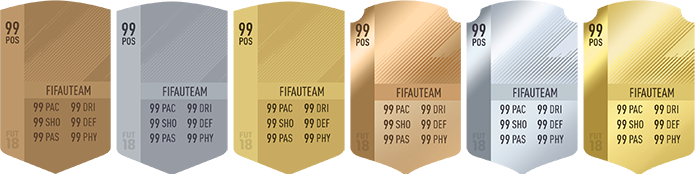 FIFA 18 Players Cards Guide - Cards Colours and Categories
