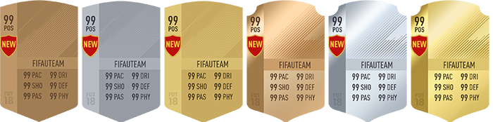 Cartas de Jogadores para FIFA 18 Ultimate Team