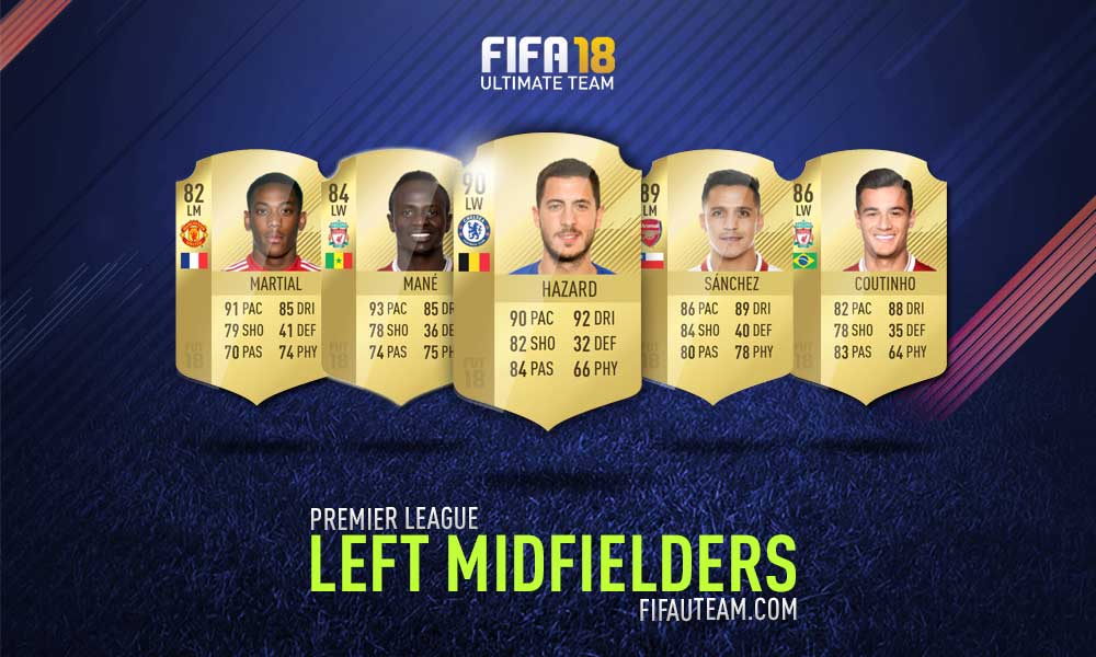 FIFA 18 Premier League Squad Guide - LM, LW e LF