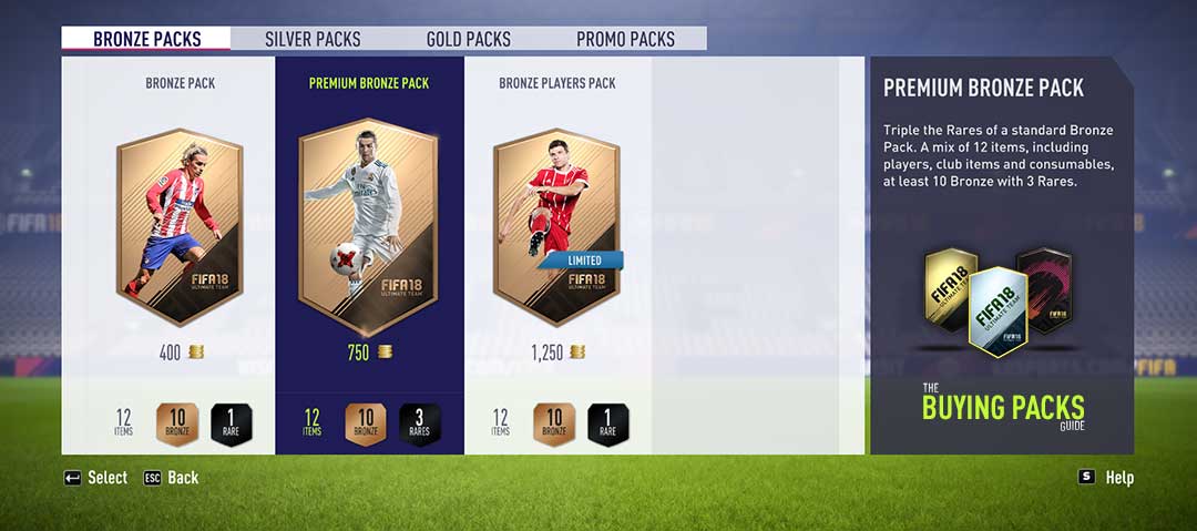 Packs Guide FIFA 18 Ultimate Team