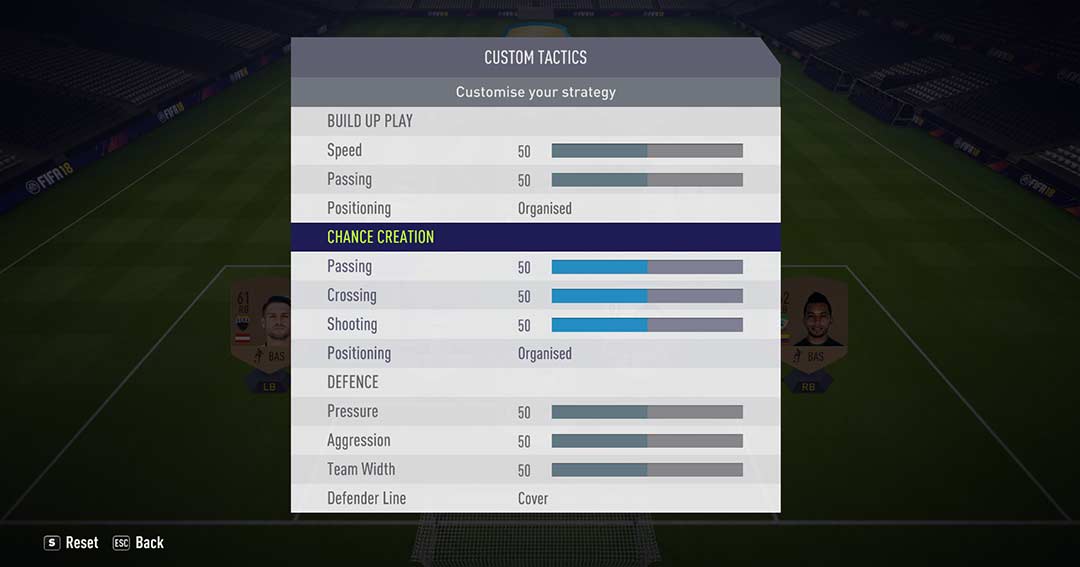 FIFA 18 Custom Tactics Guide