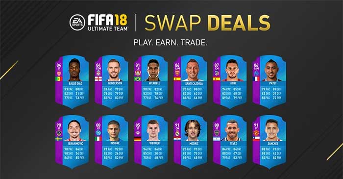 Guia dos Swap Deals para FIFA 18 Ultimate Team