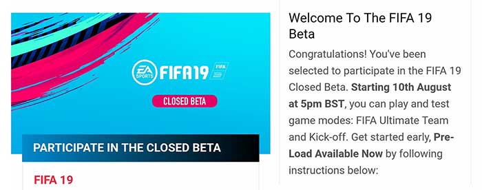 FIFA 19 Beta Guide - How to Get Invited and FIFA 19 Closed Beta FAQ