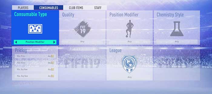 Guia de Cartas de Mudança de Posição para FIFA 19