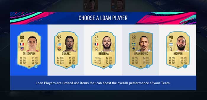 Jugadores a Préstamo para el Ultimate Team de FIFA 19