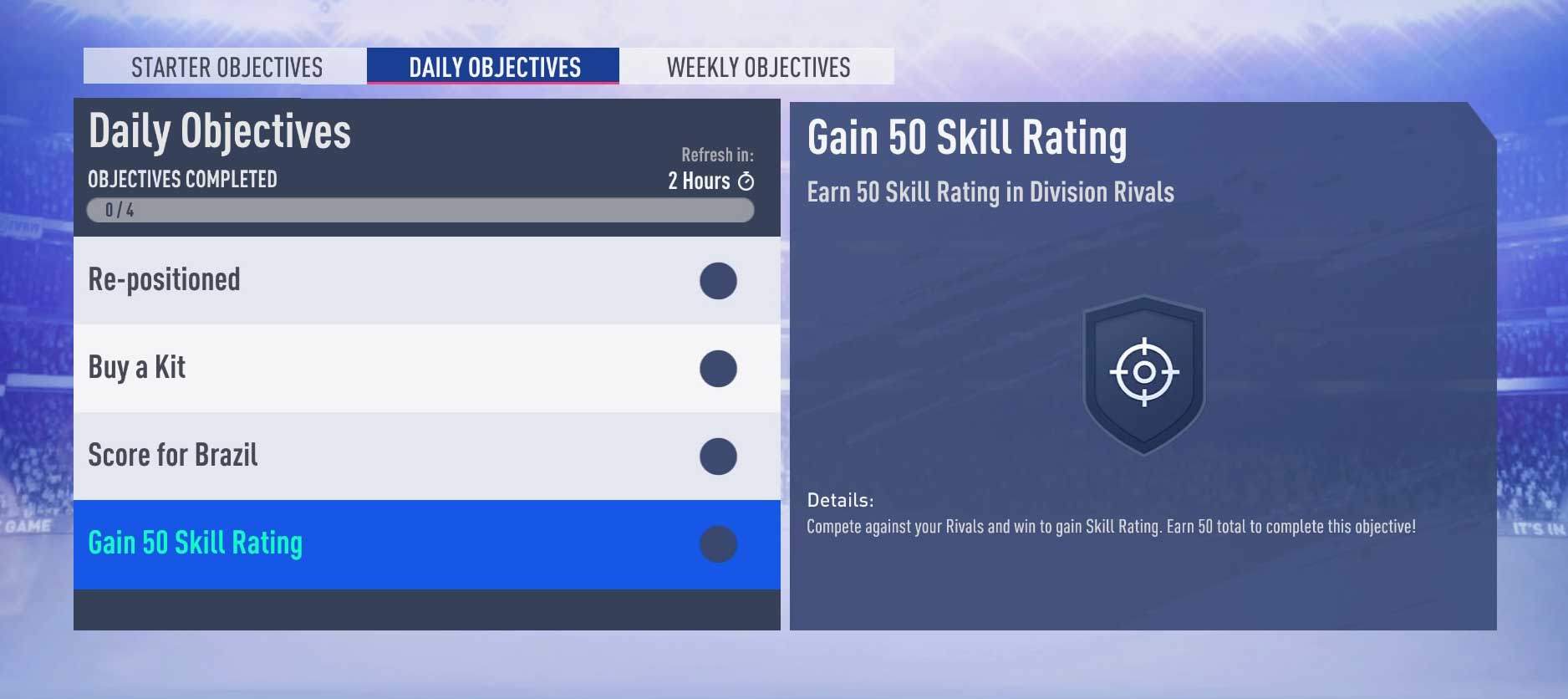 FIFA 19 Daily Objectives List and Rewards