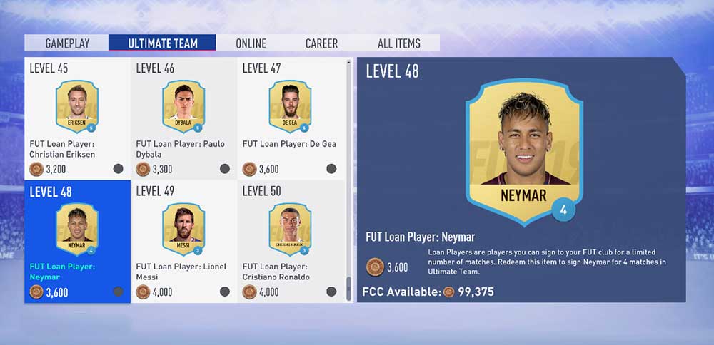 Loan Players Guide for FIFA 19 Ultimate Team