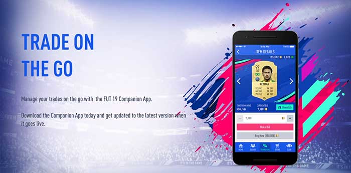 Companion App de FIFA 19 para iOS, Android