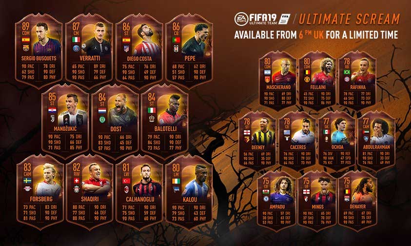 Halloween para FIFA 19 Ultimate Team - Guia Completo