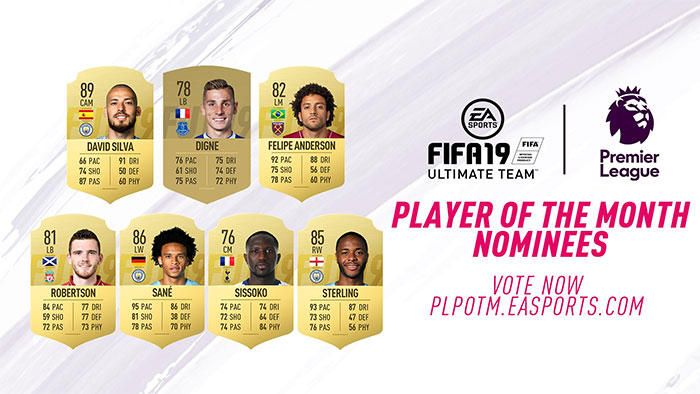 FIFA 19 Premier League Player of the Month - All FIFA 19 POTM Cards