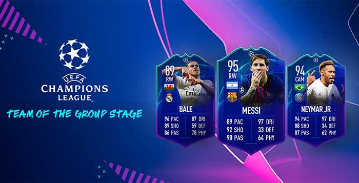 Cartas UEFA Team of the Group Stage en FIFA 19