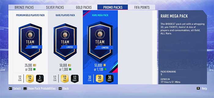 FIFA 19 Happy Hour Times and Promo Pack Offers List