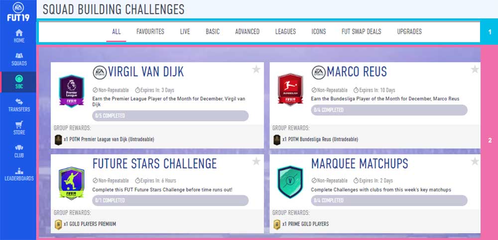 FIFA 19 - FUT Transfer Market access on Web and Companion Apps