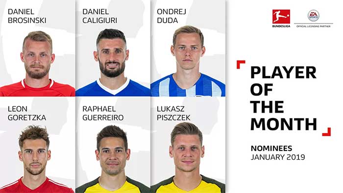 FIFA 19 Bundesliga Player of the Month - All FIFA 19 POTM Cards