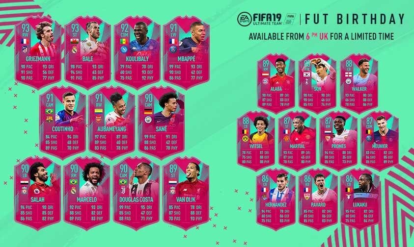 Promoción de Cumpleaños de FIFA 19 Ultimate Team