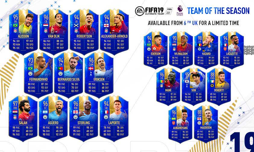 FIFA 19 Premier League Team of the Season