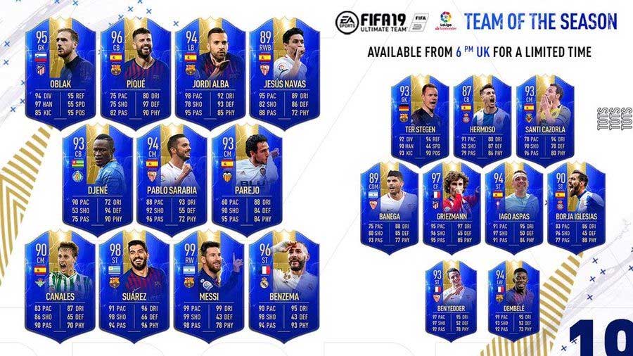 FIFA 19 LaLiga Team of the Season