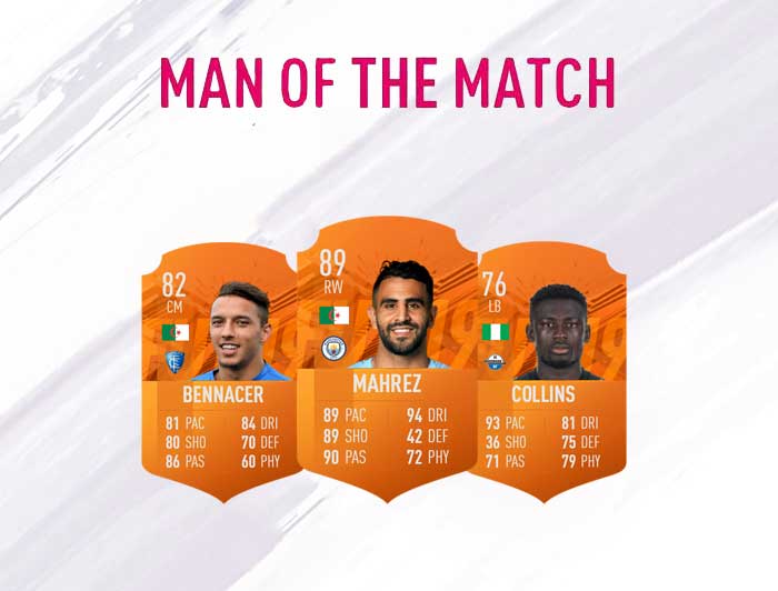 FIFA 19 Man of the Match Cards List