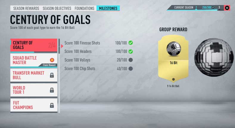 FUT 20 Milestones