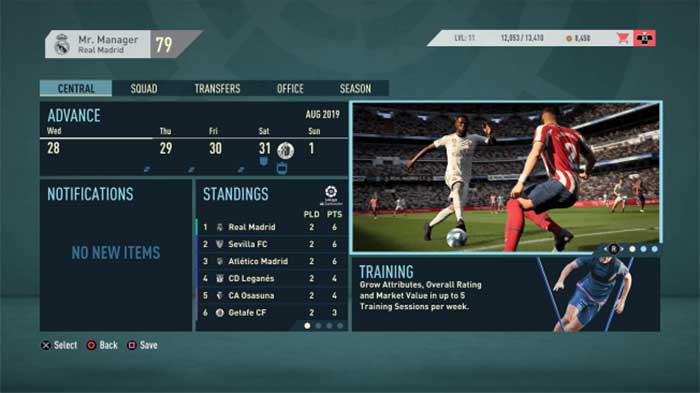 FIFA 20 Career Mode