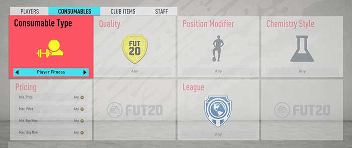 FIFA 20 Fitness Cards Guide for FIFA 20 Ultimate Team